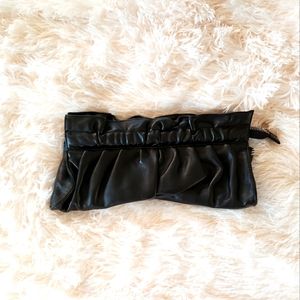Express clutch with zebra print inside